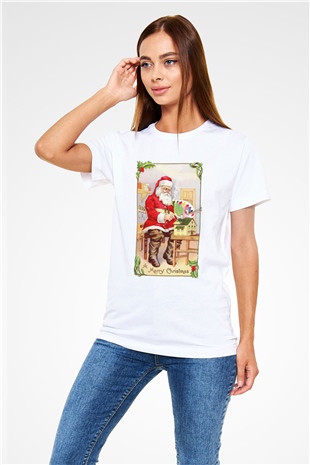 Yılbaşı Beyaz Unisex Tişört T-Shirt - TişörtFabrikası