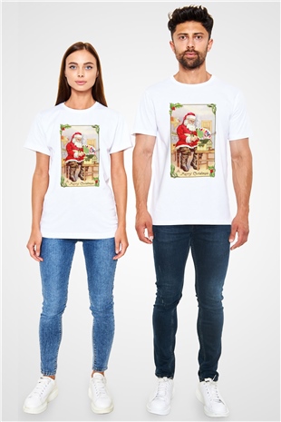 Yılbaşı Beyaz Unisex Tişört T-Shirt - TişörtFabrikası