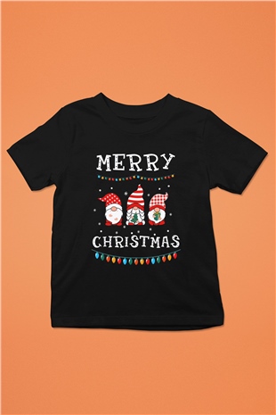 Yılbaşı Siyah Unisex Çocuk Tişört