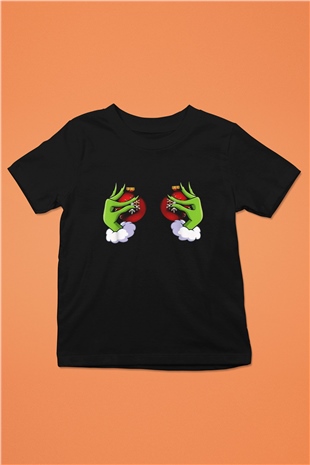 Yılbaşı Siyah Unisex Çocuk Tişört