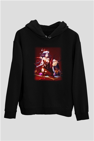Yılbaşı Siyah Unisex Hoodie