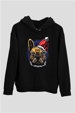 Yılbaşı Siyah Unisex Hoodie