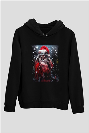 Yılbaşı Siyah Unisex Hoodie
