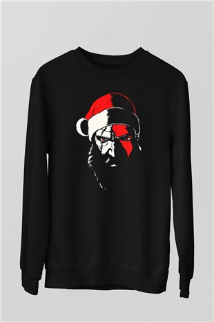 Yılbaşı Siyah Unisex Sweatshirt