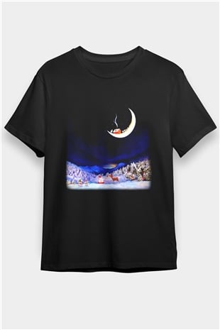 Yılbaşı Siyah Unisex Tişört T-Shirt - TişörtFabrikası