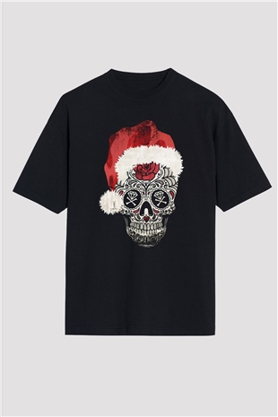 Yılbaşı Siyah Oversize Tişört Oversize T-shirt - TişörtFabrikası