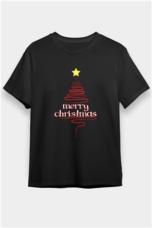 Yılbaşı Siyah Unisex Tişört T-Shirt - TişörtFabrikası