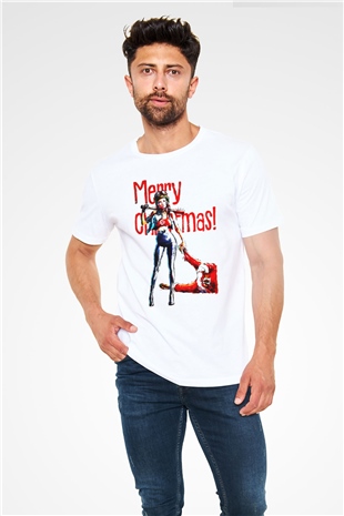 Yılbaşı Yeni Yıl Christmas Beyaz Unisex Tişört T-Shirt - TişörtFabrikası