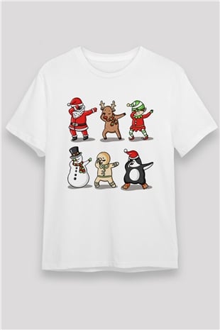 Yılbaşı Yeni Yıl Christmas Beyaz Unisex Tişört T-Shirt - TişörtFabrikası