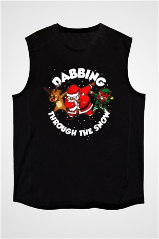 Yılbaşı Yeni Yıl Christmas Siyah Unisex Kolsuz Tişört