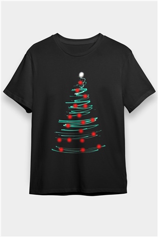 Yılbaşı Yeni Yıl Christmas Siyah Unisex Tişört T-Shirt - TişörtFabrikası