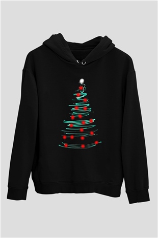 Yılbaşı Yeni Yıl Christmas Siyah Unisex Hoodie