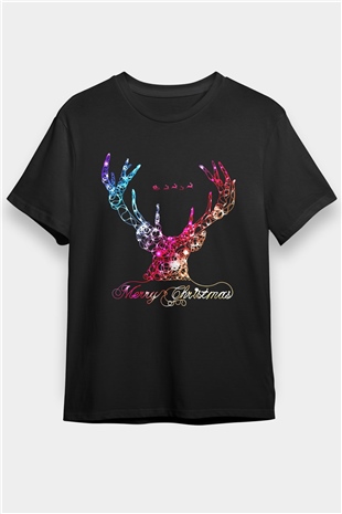 Yılbaşı Yeni Yıl Christmas Siyah Unisex Tişört T-Shirt - TişörtFabrikası