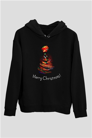 Yılbaşı Yeni Yıl Christmas Siyah Unisex Hoodie