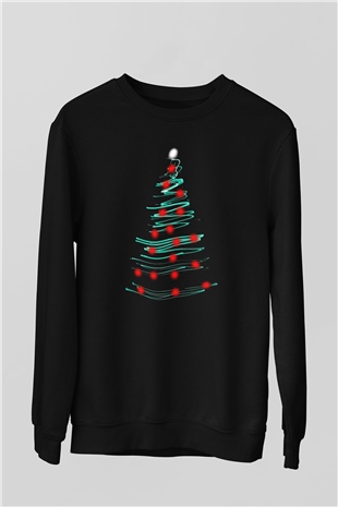 Yılbaşı Yeni Yıl Christmas Siyah Unisex Sweatshirt