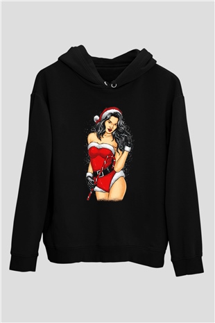Yılbaşı Yeni Yıl Siyah Unisex Hoodie