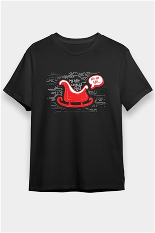 Yılbaşı Yeni Yıl Siyah Unisex Tişört T-Shirt - TişörtFabrikası