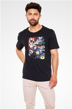 Yo-kai Watch Siyah Unisex Tişört T-Shirt