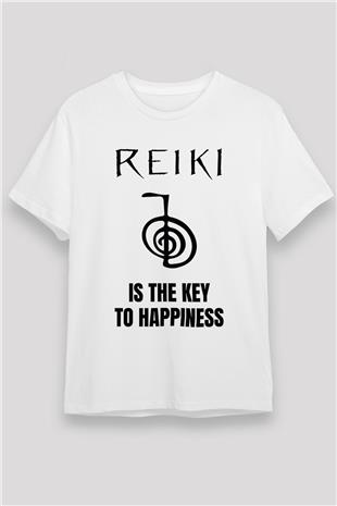 Yoga Baskılı Unisex Beyaz Tişört - Tshirt