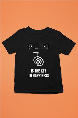 Yoga Baskılı Unisex Siyah Çocuk Tİşörtü - Tshirt