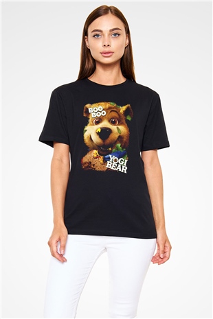 Yogi Bear Ayı Yogi Siyah Unisex Tişört