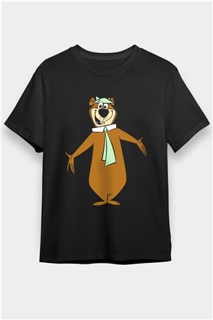 Yogi Bear Ayı Yogi Siyah Unisex Tişört