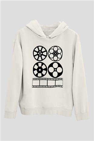 Yönetmen Beyaz Unisex Hoodie