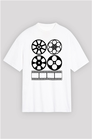 Yönetmen Beyaz Unisex Oversize Tişört T-Shirt
