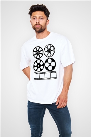 Yönetmen Beyaz Unisex Oversize Tişört T-Shirt