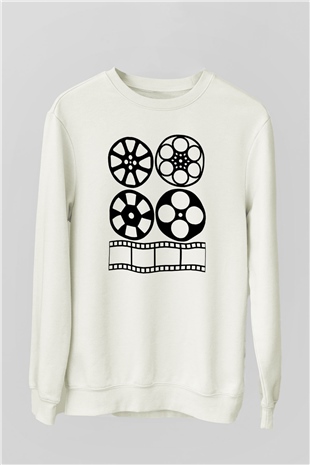 Yönetmen Beyaz Unisex Sweatshirt