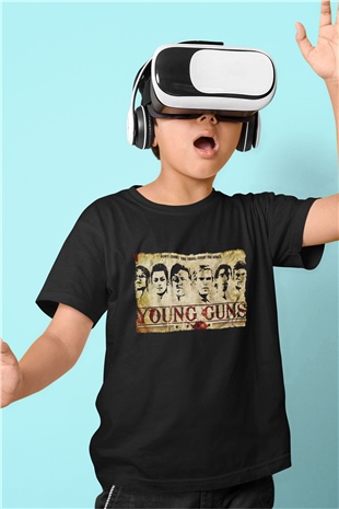 Young Guns Siyah Unisex  Çocuk Tişört