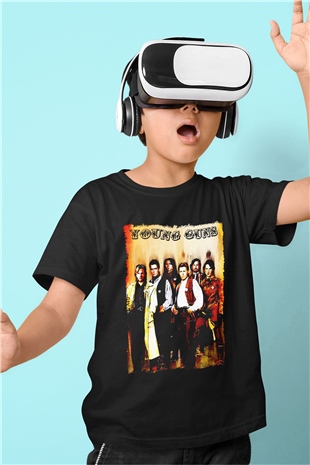 Young Guns Siyah Unisex  Çocuk Tişört