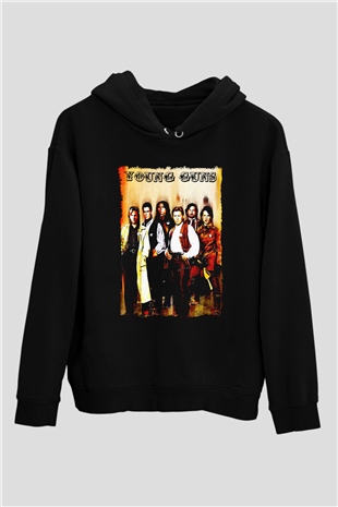 Young Guns Siyah Unisex Hoodie