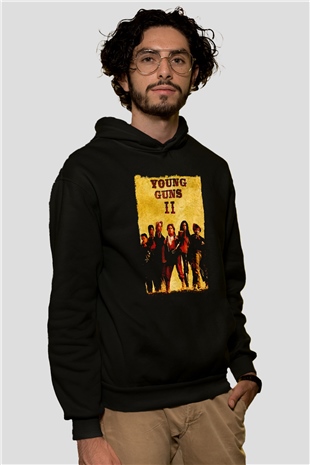 Young Guns Siyah Unisex Hoodie