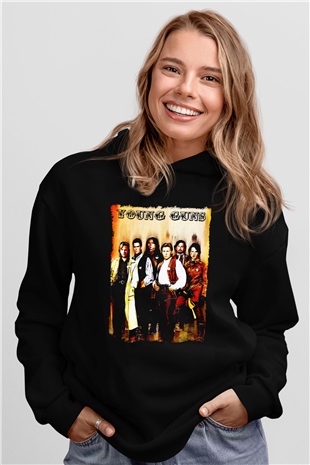 Young Guns Siyah Unisex Hoodie
