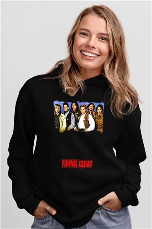Young Guns Siyah Unisex Hoodie