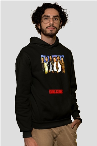 Young Guns Siyah Unisex Hoodie