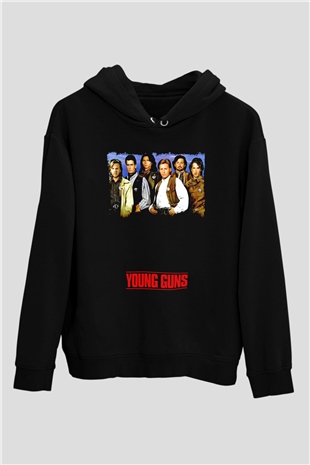 Young Guns Siyah Unisex Hoodie