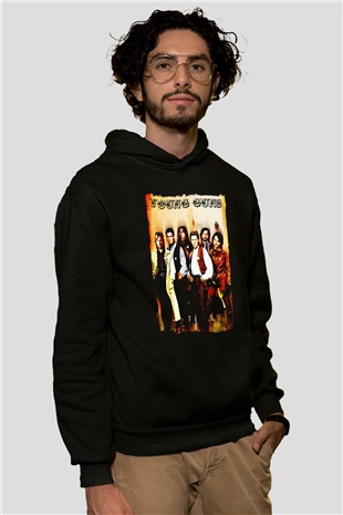 Young Guns Siyah Unisex Hoodie