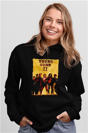 Young Guns Siyah Unisex Hoodie