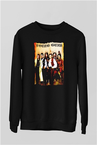 Young Guns Siyah Unisex  Sweatshirt