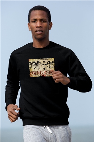 Young Guns Siyah Unisex  Sweatshirt