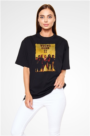 Young Guns Siyah Oversize Tişört