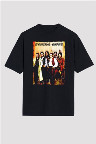 Young Guns Siyah Oversize Tişört