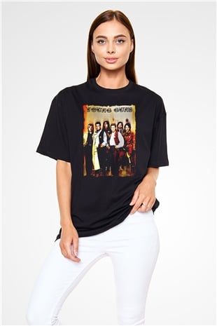 Young Guns Siyah Oversize Tişört