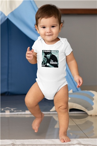 Young Jeezy Beyaz Bebek Body - Zıbın