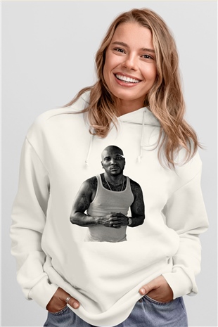 Young Jeezy Beyaz Unisex Kapüşonlu Sweatshirt
