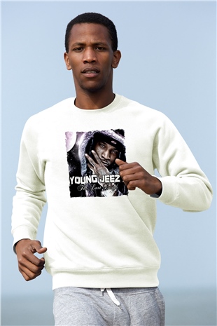 Young Jeezy Beyaz Unisex Sweatshirt