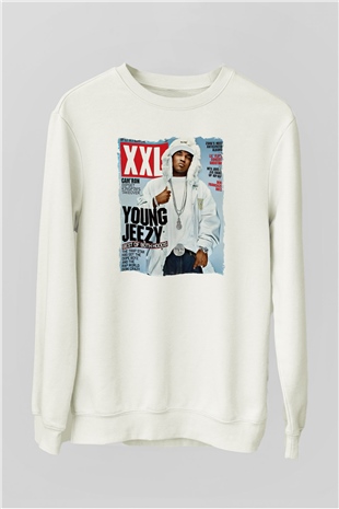 Young Jeezy Beyaz Unisex Sweatshirt