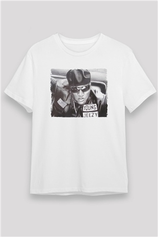 Young Jeezy Beyaz Unisex Tişört T-Shirt - TişörtFabrikası